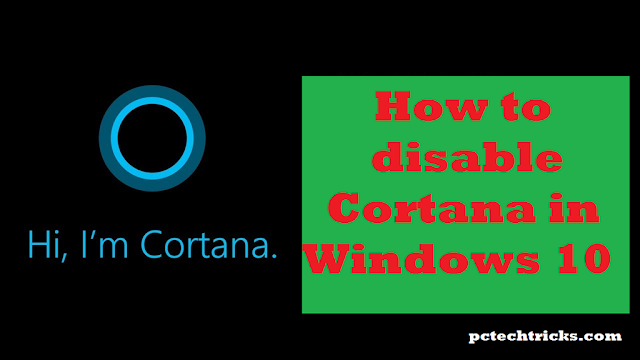 disable Cortana